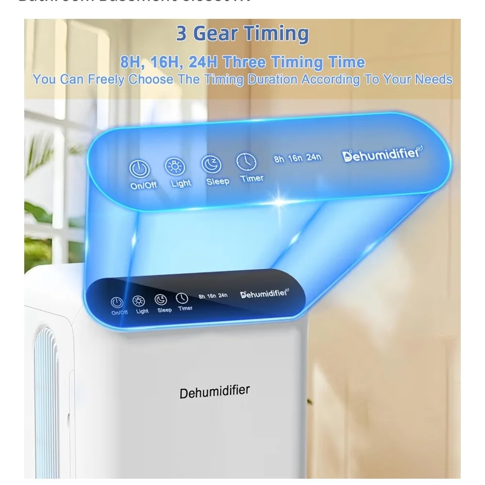 White Dehumidifier with LED Display - Picture 5 of 7